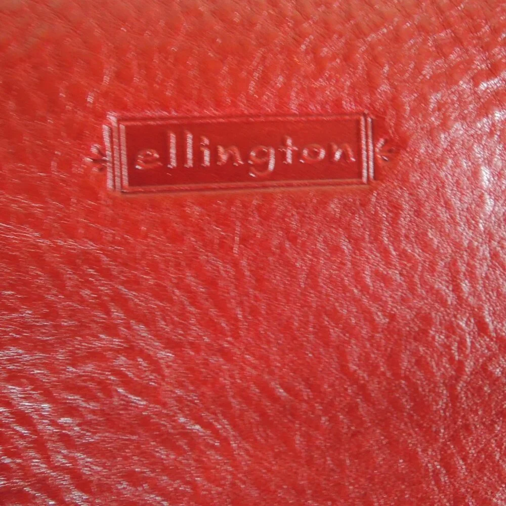 Ellington Red Leather Academia Professional Laptop Shoulder Bag